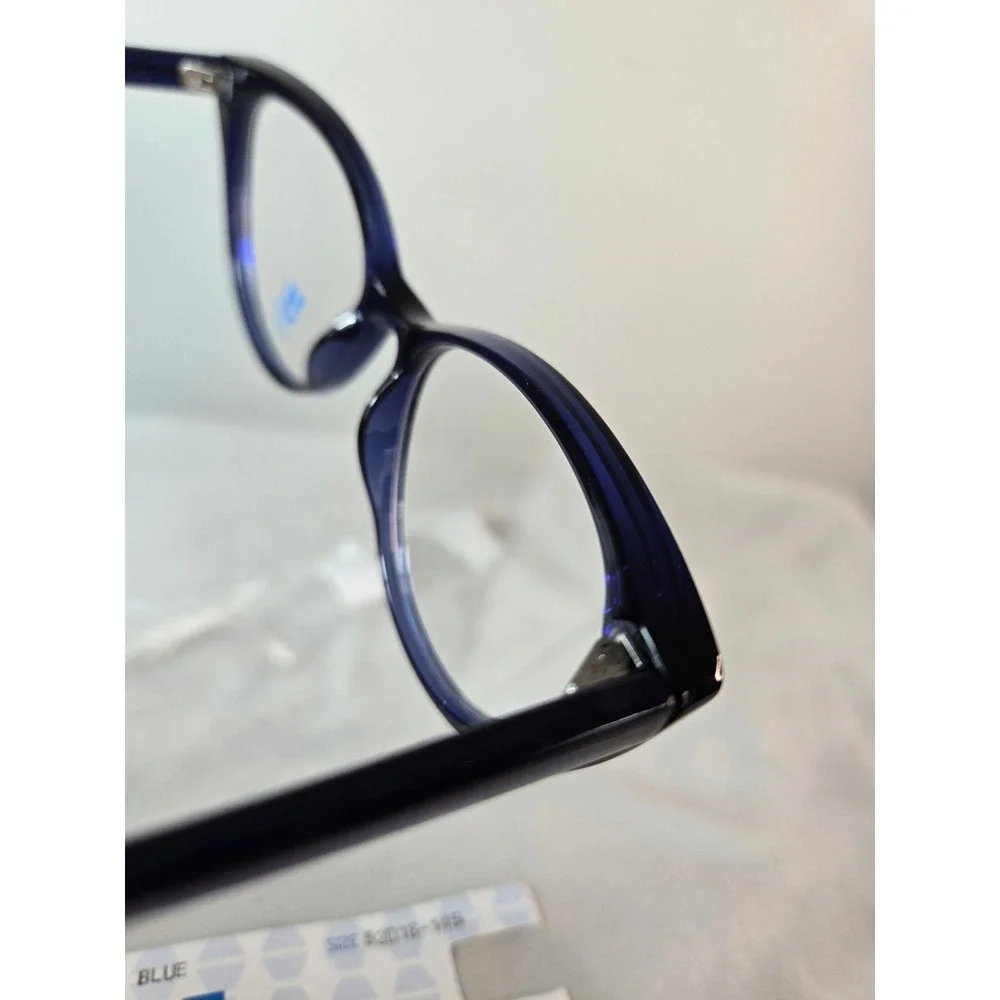 Four You U219 Cat Eye Glasses Frames Blue Womens Sturdy 52-16-145 Eyewear
